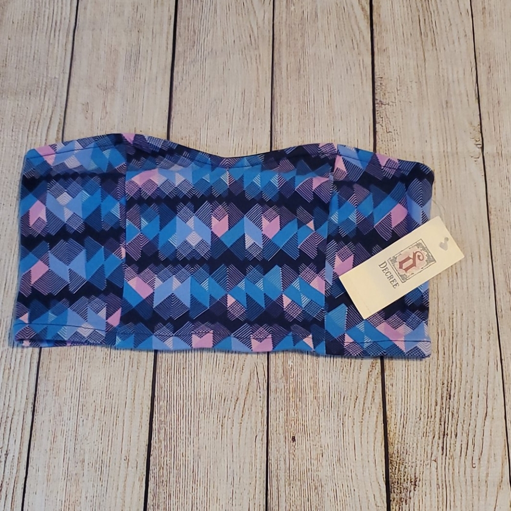 Decree Bandeau Bra, Size M, New with Tags